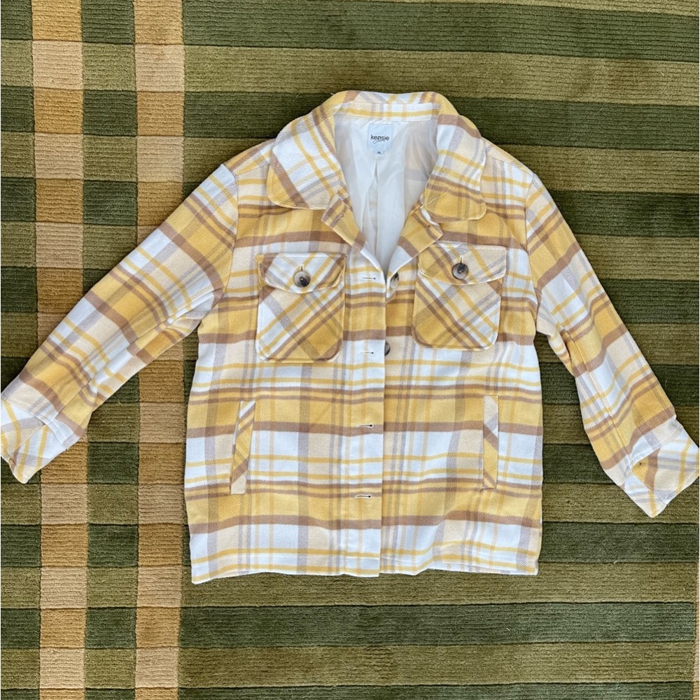 Yellow Plaid Kenzie Shacket